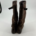 Bare Traps Women's Stiller Riding Boots dark Brown Knee High Buckle Zip size 8 Photo 8