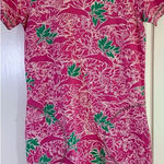 Hatley Resort Dress Women's XS Pink‎ Green Preppy Sand Dollars Starfish Pockets Pink Photo 0