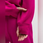 Lululemon NWT Scuba Oversized Funnel Neck Half Zip Ripened Raspberry Gold M L Photo 5