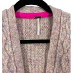 Free People  Molly Cable Cardi Oversized‎ Knit Cardigan XS Photo 6