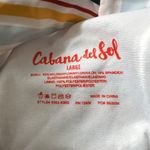Cabana Del Sol  Swimsuit Stripe Bikini Size L NWOT Photo 9