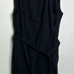 Betabrand MPG‎ x  collab black open waterfall vest with tie womens size large Photo 0
