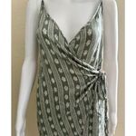 Sadie & Sage | Women's Boho Muted Tones Wrap Blouse Sleeveless Tank Top | Small Green Photo 0