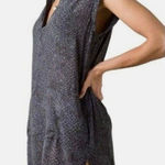 prAna 5----  High Low Tunic Top V Neck Pockets Cuffed Sleeve Size Medium Photo 0