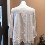 ZARA  beige 3/4 sleeve full zip jacket Photo 6