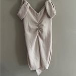 Honey and Rosie Hoco dress!! Cream asymmetrical drop shoulder dress with sparkle Photo 3