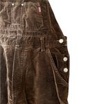 Jordache  Vintage 90s Y2K Carpenter Overalls Chocolate Velvet Fall Size 7/9 M Photo 3