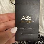 ABS Allen Schwartz  White Camisole with Black Lace Photo 7