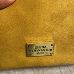 Elena Athanasiou Bracelet Velour Mustard Yellow Handbag
Made in Greece Photo 5