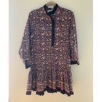 Hunter Bell  NYC Carter High-Neck Floral Mini Dress with Lace Photo 1