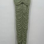 Chartou Light Green Mermaid Fishtail Ruched Dress Long Formal Size Small Bodycon Photo 0