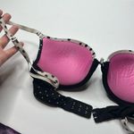 PINK - Victoria's Secret  Black and White Polka Dot Push Up Bra 32C Photo 5