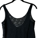 Black Sheer Mesh Lace Tank Top WhimsiGoth Dark Fairy Grunge Small Photo 1