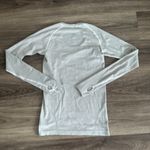 Lululemon athletica Black Striped Swiftly Crewneck Top Photo 1