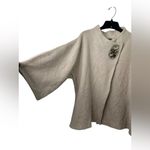 JM Collection  Wool Beaded asymmetric cardigan sweater XL Photo 1