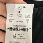 J.Crew Factory Kallie Pant Black Velvet Straight Leg Size 8 Brand New w/ Tags Photo 7