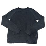 J.Crew J. Crew Black 100% Cotton Long Sleeve Sweater XS Preppy Classic Photo 3