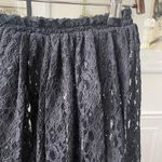 EXPRESS Vintage Tricot Sheer Black Lace Midi Skirt S Photo 5