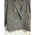 Dior Vintage Christian  Jacket Womens 12 Black Blazer Career Preppy Classic Gray Photo 1
