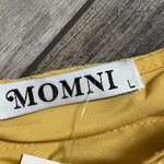 Momni NWT Pansy Pleated Ruffle Crop Blouse Mustard Yellow Size Large Photo 4