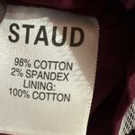 STAUD  Peggy Babydoll Blouse Plum Purple Square Neck XS NWT Empire Sleeve Top Photo 3