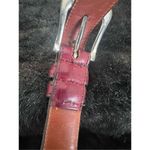 Coach Vintage  Red Belt 32  Real Glove Tanned Cowhide Leather Solid Brass Photo 4