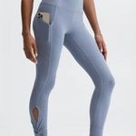 Fabletics Blue Oasis PureLuxe High Waisted Twist 7/8 Athletic Leggings XS Photo 0