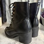 Source Unknown Woman’s black heeled boots size 10 Photo 2