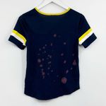 Michigan Wolverines Bleached Washed Short Sleeve Shirt Size Small Photo 4