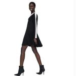 ZARA New  Black and White Color block Dress Bloggers Fav Photo 3
