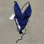 Maaji  Safari Plunge Reversible One-Piece Swimsuit Stripe/Solid, Blue New w/Tag Photo 7