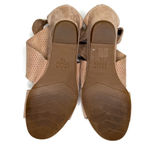 Eileen Fisher Kes Perforated Suede Wedge Sandal in Tan/Nude, Size 7.5 Photo 9