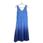 Marine layer Corinne Sleeveless Double Cotton Maxi Dress Navy Dip Dye Small 2024 Photo 3