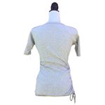 NFL  New Orleans Saint Top Lace-Up Sleeves Licensed Heather Gray XS Photo 2