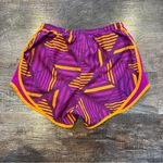 Nike  DriFit Women’s Geometric Purple and Orange Lined Running Shorts  Size XS Photo 3