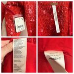 Free People NWT  Tess Long Sleeve Mini Dress Red Pink Size Large Photo 10