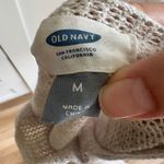 Old Navy Women's Oatmeal Long Sleeve Open Waffle Knit Pullover Sweater M Photo 4