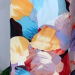 Milano Colorful Watercolor Short Sleeve Casual Vibrant Lightweight Top S Yellow Photo 10