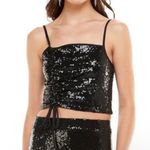 WAYF X Emma Rose Cinched Crop Sequin Top NWOT Photo 0