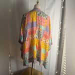 Tolani Red and Yellow Cardigan Tunic Cover Up Size M Photo 1