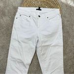 Eileen Fisher System Organic Cotton Slim Fit Ankle Jean White Size 4 Photo 4