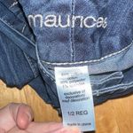 Maurice's Dark Wash Blue Womens Size 1/2 Reg Distressed Faded Stretch Denim Jeans Photo 2