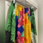 VTG Multicolored Colorful Floral Patterned Patchwork Mid Photo 1