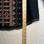 Tory Burch  Jessie Blouse Womens 8 Embroidered Boho Peasant Top Long Sleeve Photo 4