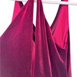 Jenny Yoo Red Velvet Sullivan Sleeveless Bridesmaid Maxi Dress Cowl Neck size 2 Photo 8