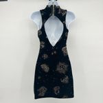 Ecote  UO Womens Black Velvet Celestial Moon Sun Stars Zodiac Print Dress Size S Photo 8