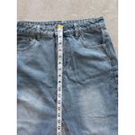 High Rise Denim Skirt Womens Size Medium Slit Southwestern Western Desert Boho Blue Photo 6