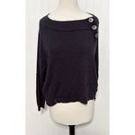 Free People  Women's Don't Forget‎ Me Button Pullover Shirt Top Black Size Medium Photo 10