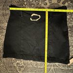 Reformation  Jeans NWT Women’s Size 28 Black Tatiana Belted Denim Mini Skirt Photo 8