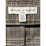 Maison d’Amélie Paris Plaid Pants Brown Beige Stretch Trousers Women's Size 14 Photo 2
